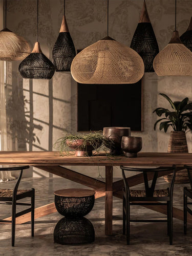 Natura Braided Rattan Pendant Lamp - LUUGAA