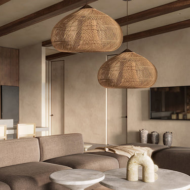 Natura Braided Rattan Pendant Lamp - LUUGAA