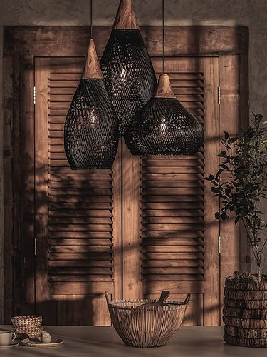 Natura Braided Rattan Pendant Lamp - LUUGAA
