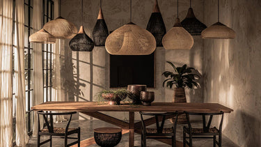 Natura Braided Rattan Pendant Lamp - LUUGAA