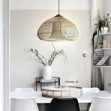 Natura Braided Rattan Pendant Lamp - LUUGAA