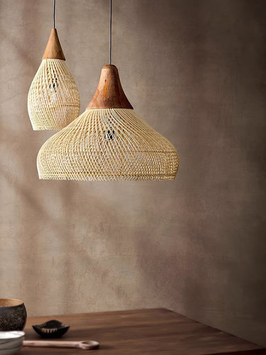 Natura Braided Rattan Pendant Lamp - LUUGAA