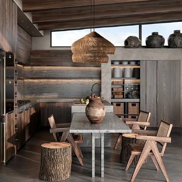 Natura Braided Rattan Pendant Lamp - LUUGAA