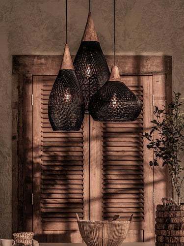 Natura Braided Rattan Pendant Lamp - LUUGAA