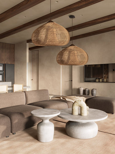 Natura Braided Rattan Pendant Lamp - LUUGAA