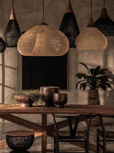 Natura Braided Rattan Pendant Lamp - LUUGAA