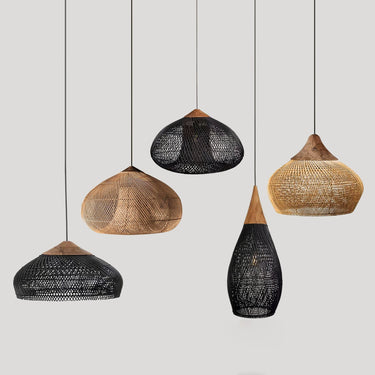 Natura Braided Rattan Pendant Lamp - LUUGAA