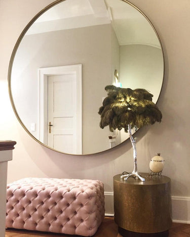 Ostrich Feather Table Lamp - LUUGAA
