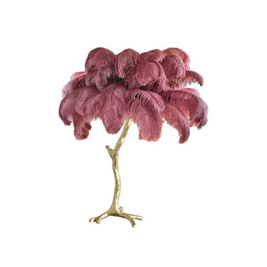 Ostrich Feather Table Lamp - LUUGAA