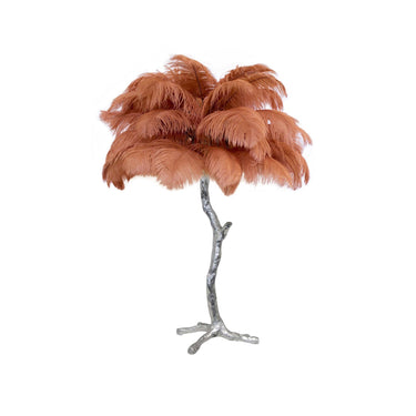 Ostrich Feather Table Lamp - LUUGAA