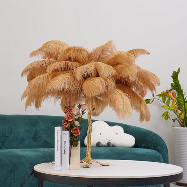 Ostrich Feather Table Lamp - LUUGAA