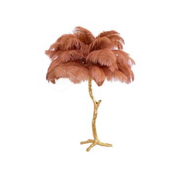 Ostrich Feather Table Lamp - LUUGAA