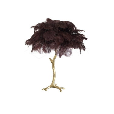 Ostrich Feather Table Lamp - LUUGAA