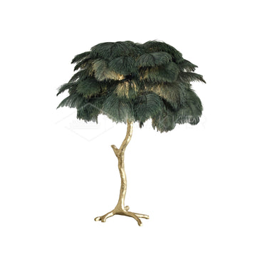 Ostrich Feather Table Lamp - LUUGAA