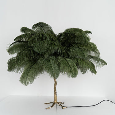 Ostrich Feather Table Lamp - LUUGAA