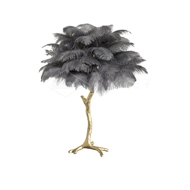 Ostrich Feather Table Lamp - LUUGAA
