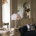 Ostrich Feather Table Lamp - LUUGAA