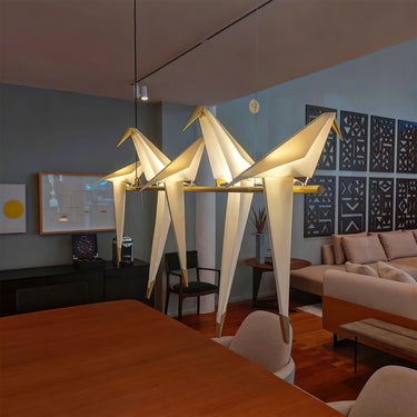 Paper Crane Bird LED Chandelier - LUUGAA