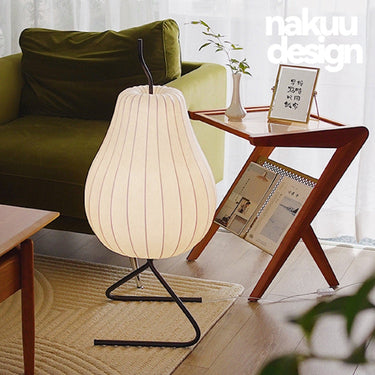 Pear Rice Paper Floor Lamp - LUUGAA