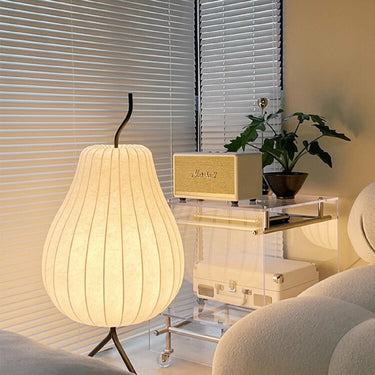 Pear Rice Paper Floor Lamp - LUUGAA