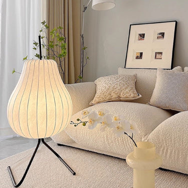 Pear Rice Paper Floor Lamp - LUUGAA