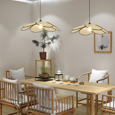 Petals Rattan Pendant Lamp - LUUGAA