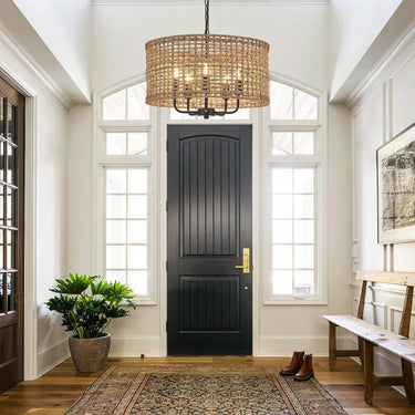 Phantoms Rattan Woven Pendant Light - LUUGAA
