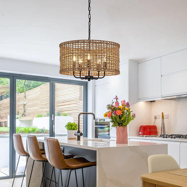 Phantoms Rattan Woven Pendant Light - LUUGAA