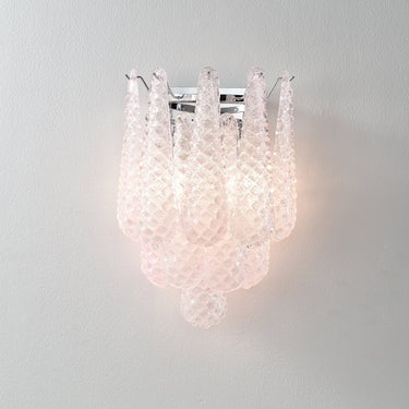 Pink Waffle Wall Sconce - LUUGAA