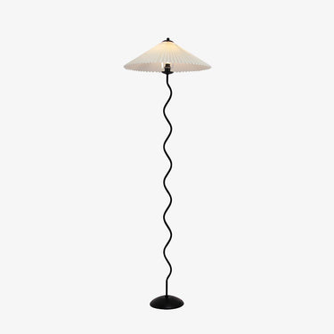 Pleated Lampshade Floor Lamp - LUUGAA