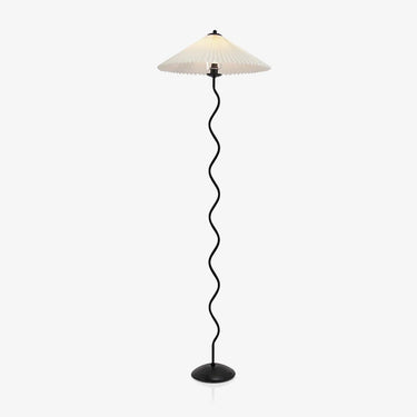 Pleated Lampshade Floor Lamp - LUUGAA