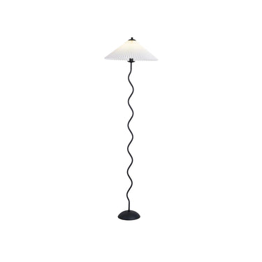 Pleated Lampshade Floor Lamp - LUUGAA