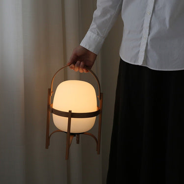 Portable Lantern Glass Table Lamp Type A - LUUGAA