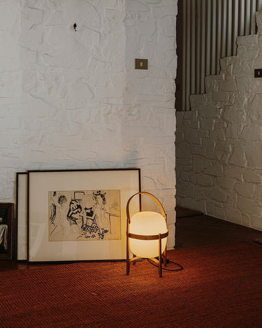 Portable Lantern Glass Table Lamp Type A - LUUGAA