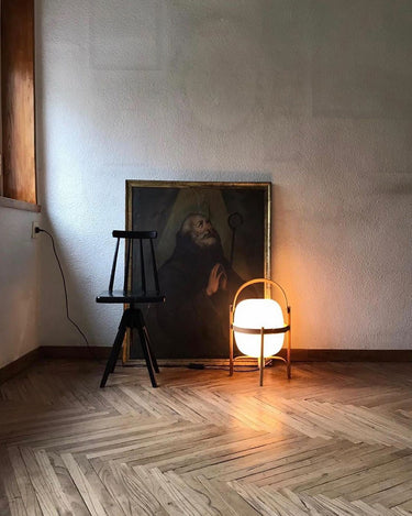 Portable Lantern Glass Table Lamp Type A - LUUGAA