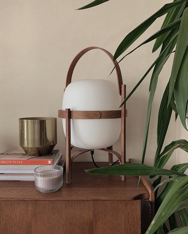 Portable Lantern Glass Table Lamp Type A - LUUGAA