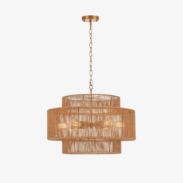 Pure Sky Rattan Woven Pendant Light - LUUGAA