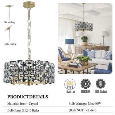 Radiant Reverie Luxury Crystal Chandelier - LUUGAA
