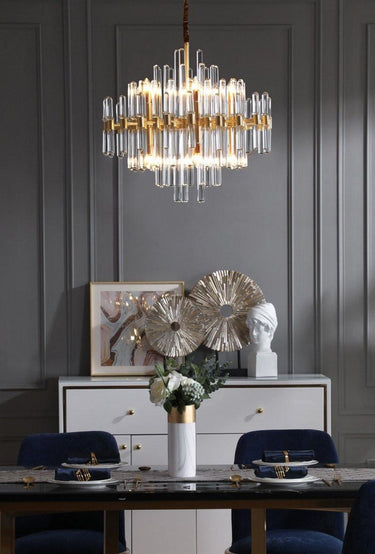 Regal Brass Chandelier - LUUGAA
