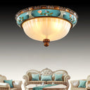 Retro Floral Resin Recessed Ceiling Light - LUUGAA