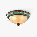 Retro Floral Resin Recessed Ceiling Light - LUUGAA