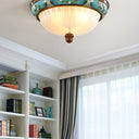 Retro Floral Resin Recessed Ceiling Light - LUUGAA
