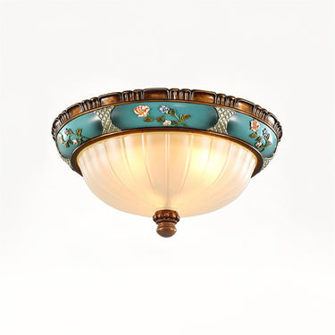 Retro Floral Resin Recessed Ceiling Light - LUUGAA