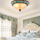 Retro Floral Resin Recessed Ceiling Light - LUUGAA