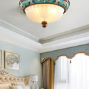 Retro Floral Resin Recessed Ceiling Light - LUUGAA