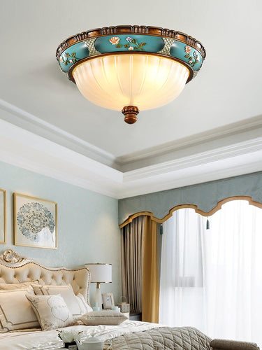 Retro Floral Resin Recessed Ceiling Light - LUUGAA