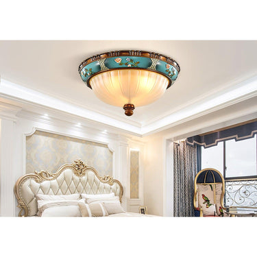 Retro Floral Resin Recessed Ceiling Light - LUUGAA