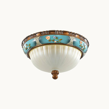 Retro Floral Resin Recessed Ceiling Light - LUUGAA