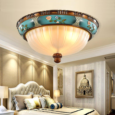 Retro Floral Resin Recessed Ceiling Light - LUUGAA