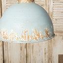 RetroAura Vintage Blue Metal Pendant Light - LUUGAA